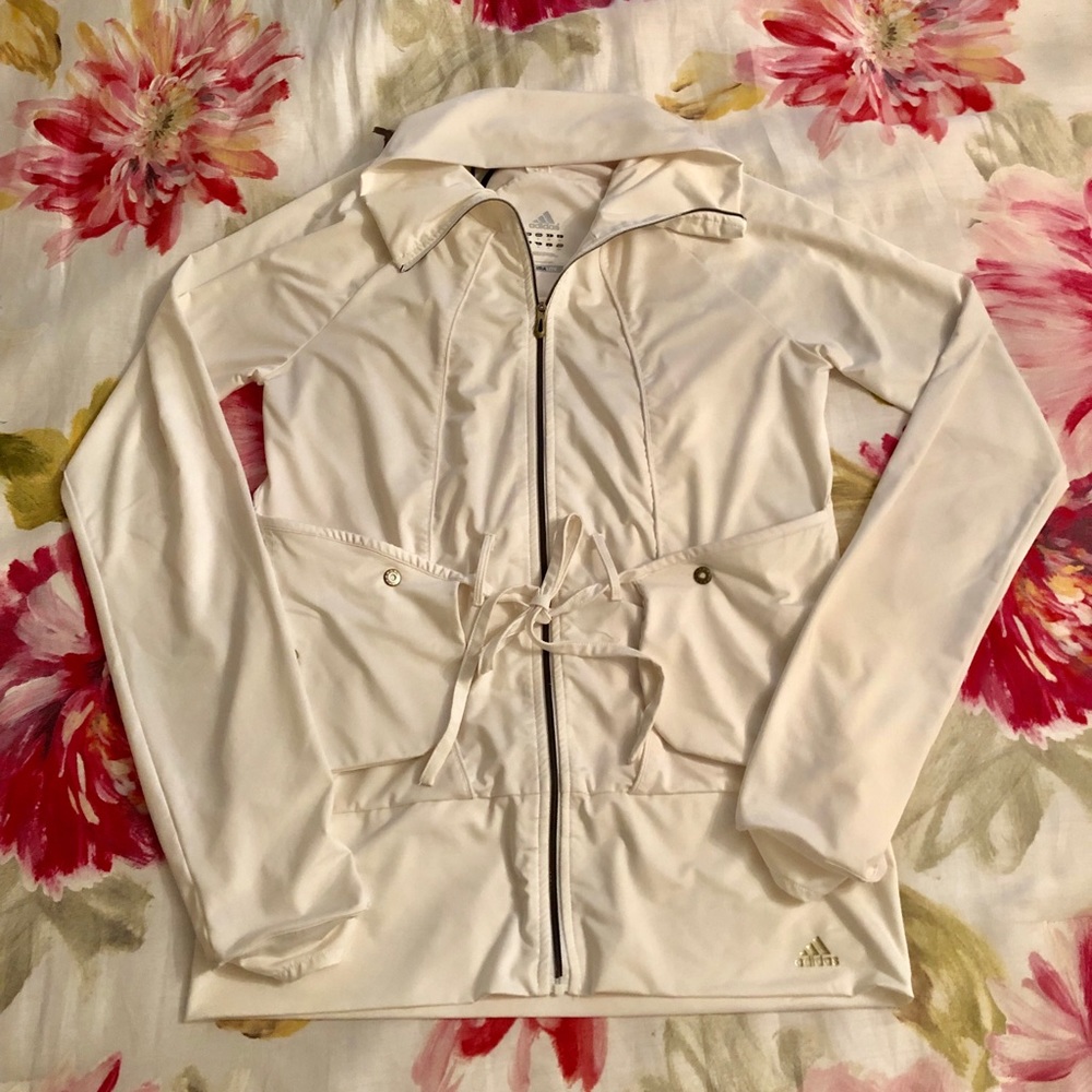White Adidas Light Jacket